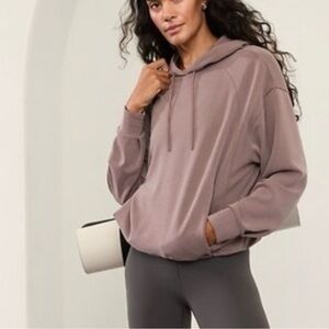 Athleta Seasoft Bubble Hem Hoodie Size M